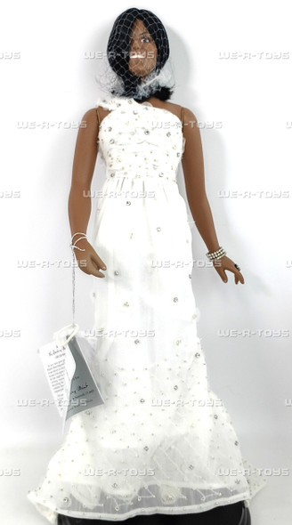 The Michelle Obama Inaugural Danbury Mint Doll In White Evening Gown With Base