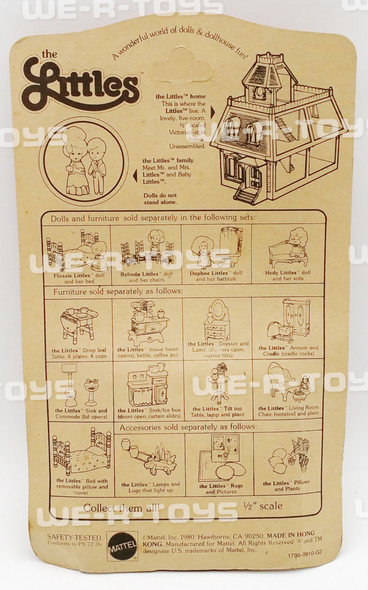 The Littles Sink/Ice Box Furniture Die-Cast & Plastic Mattel 1980 #1798 NEW