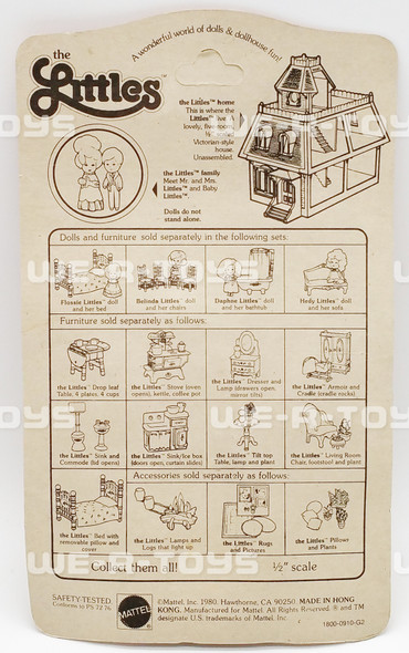 The Littles Living Room Chair Furniture Die-Cast & Plastic Mattel 1980 #1800 NEW