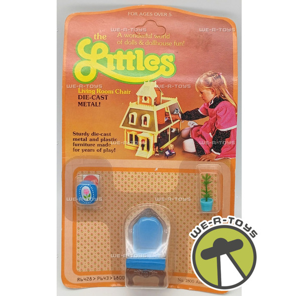 The Littles Living Room Chair Furniture Set Die-Cast & Plastic 1980 Mattel #1800