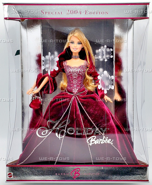 2004 Holiday Red Dress Barbie Doll Special Edition Mattel No. G8177