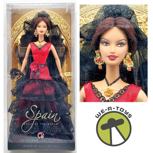 Dolls of the World Spain Barbie Doll 2007 Mattel L9583