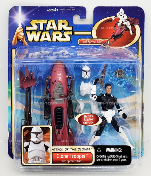 Star Wars Attack of the Clones Clone Trooper Action Figure 2002 No. 84903 NRFB