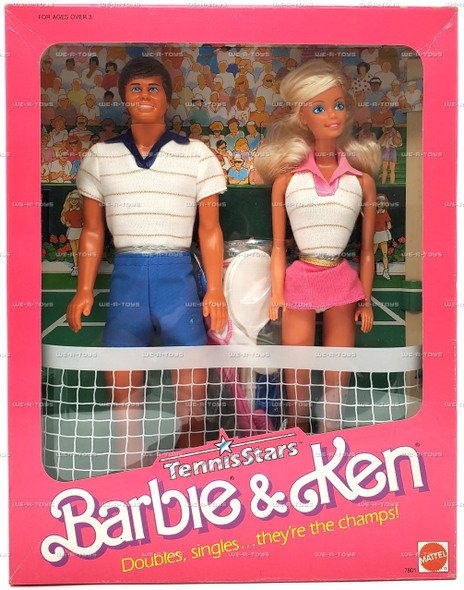 Barbie and Ken Tennis Stars Dolls Mattel 1988 No. 7801