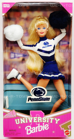 Barbie Penn State University Cheerleader Doll 1996 Mattel No. 17698 NRFB