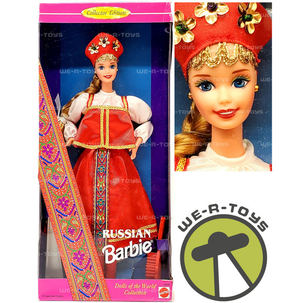 Dolls of the World Russian Barbie Doll 1996 Mattel 16500
