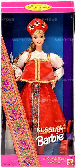 Dolls of the World Russian Barbie Doll 1996 Mattel 16500