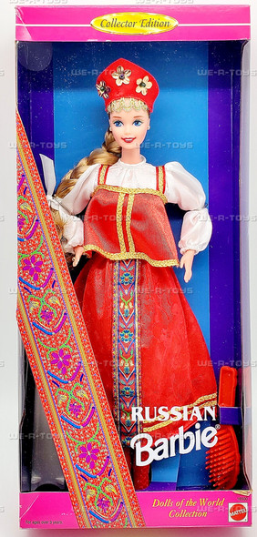 Dolls of the World Russian Barbie Doll 1996 Mattel 16500
