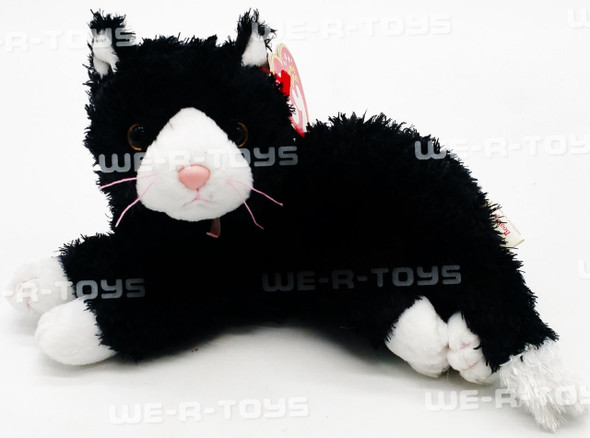 Beanie Babies Ty Beanie Baby Booties the Black & White Cat 8" Plush Toy W/ Tag 2002 NEW