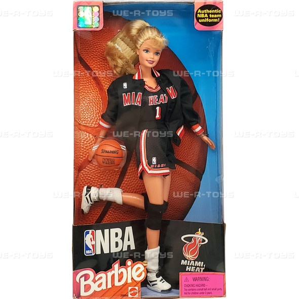 NBA Barbie Miami Heat Doll 1998 Mattel 20694