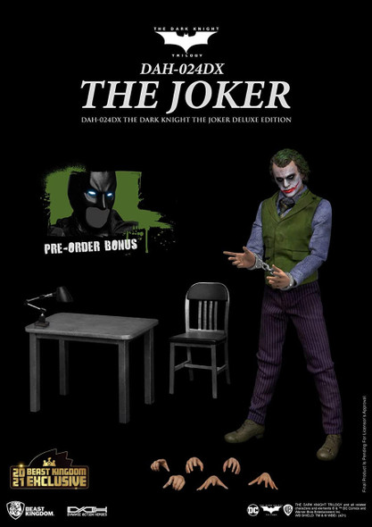 DC The Dark Knight The Joker DAH-024DX Dynamic 8ction Deluxe Action Figure 2021 