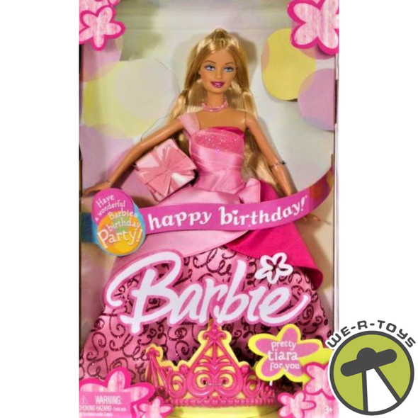 Happy Birthday Barbie Doll 2004 Mattel No. G8490 NRFB