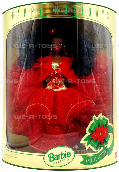 1993 Happy Holidays Barbie African American Doll Mattel 10911