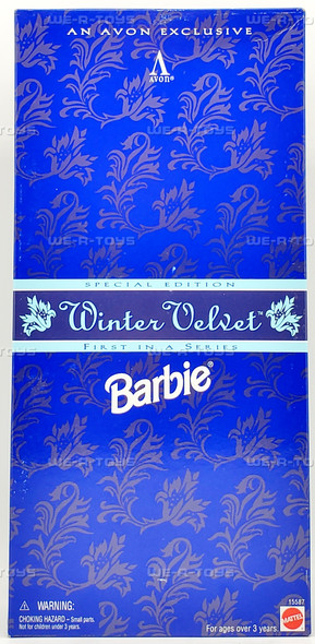 Winter Velvet Barbie Doll African American Avon Exclusive 1995 Mattel 15587