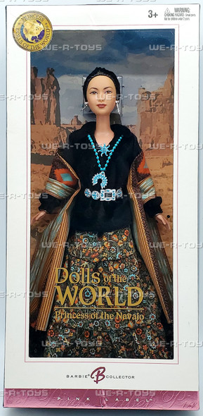 Dolls of the World Princess of the Navajo Barbie Doll 2004 Mattel B8956