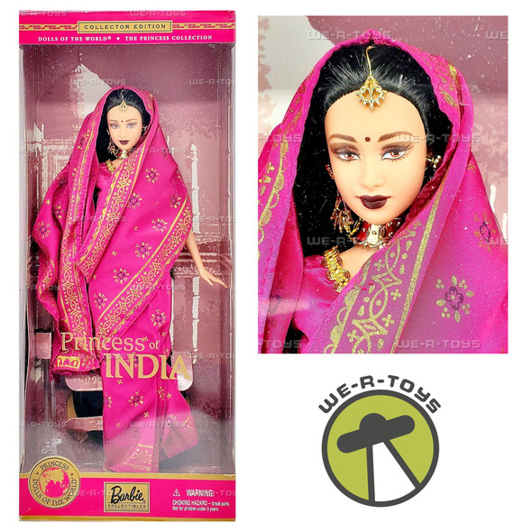 Dolls of the World Princess of India Barbie Doll 2000 Mattel 28374