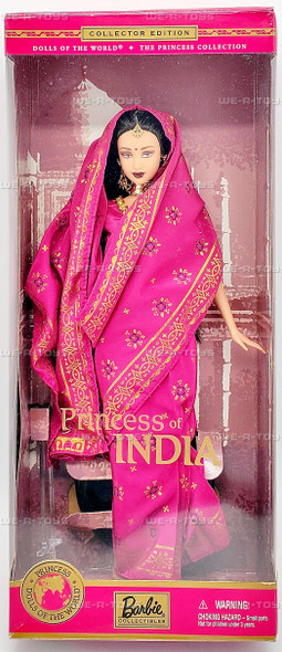 Dolls of the World Princess of India Barbie Doll 2000 Mattel 28374