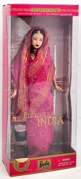 Dolls of the World Princess of India Barbie Doll 2000 Mattel 28374