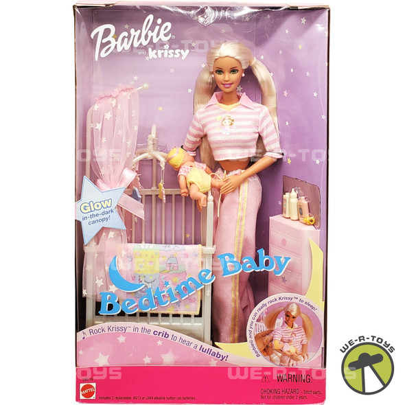 Barbie and Krissy Bedtime Baby with Musical Crib 2000 Mattel