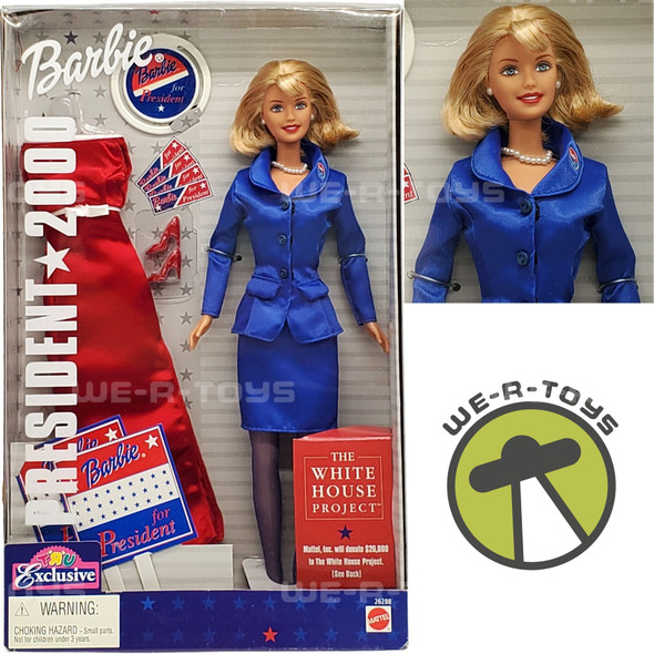 2000 Barbie For President Doll The White House Project Mattel 26288