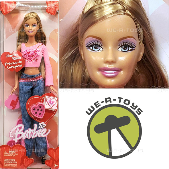 Hearts and Kisses Valentine's Day Barbie Doll 2004 Mattel C4479