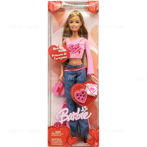 Hearts and Kisses Valentine's Day Barbie Doll 2004 Mattel C4479