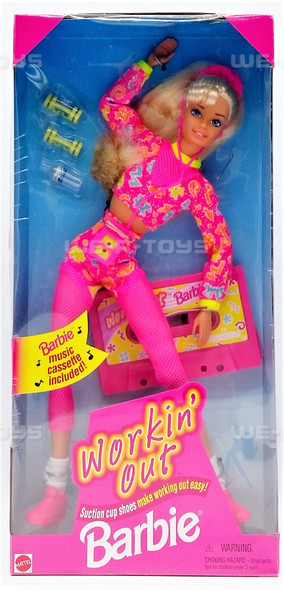 Workin' Out Barbie Doll 1996 Mattel #17317