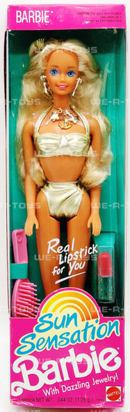 Sun Sensation Barbie with Dazzling Jewelry 1991 Mattel 1390 NRFB