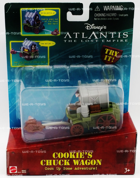 Disney's Atlantis the Lost Empire Cookie's Chuck Wagon Vehicle Mattel 2000 NRFP