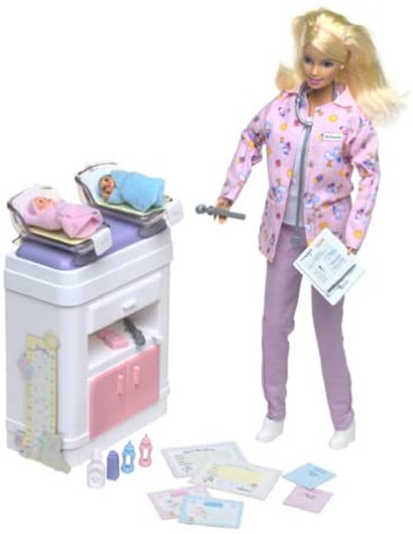 Barbie Happy Family Baby Doctor Doll Set with Accessories 2002 Mattel 56726