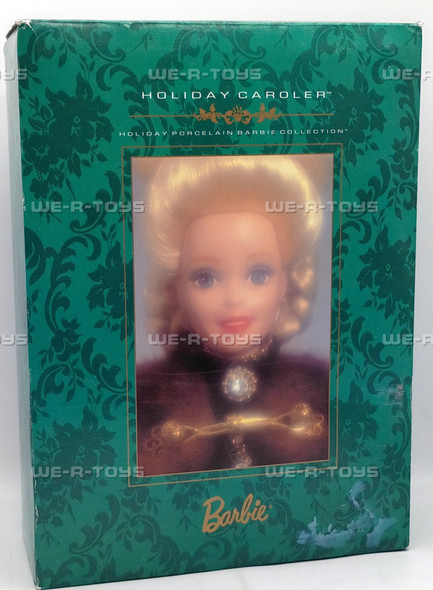 Barbie Holiday Caroler Doll Holiday Porcelain Collection 1996 Mattel 15760