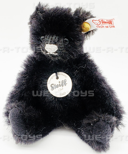 Steiff Club Black Alpaca Teddy Bear 4" Plush Annual Club Gift 2009 NEW