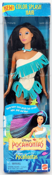 Disney's Pocahontas Color Splash Hair Doll Mattel 1995 No. 14864