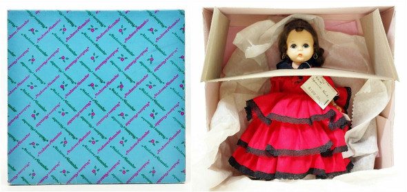 1961-65 Madame Alexander Bent Knee Walker BKW 8" Doll Spainsh Girl Original Box