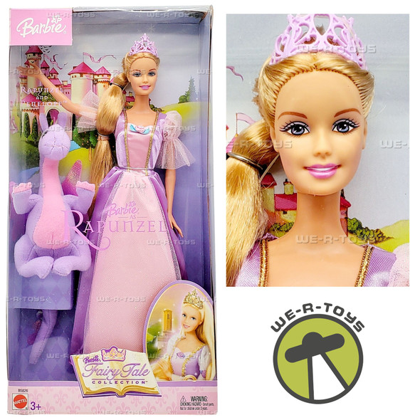 Barbie Fairy Tale Collection Rapunzel Doll and Penelope Plush 2003 Mattel B5826