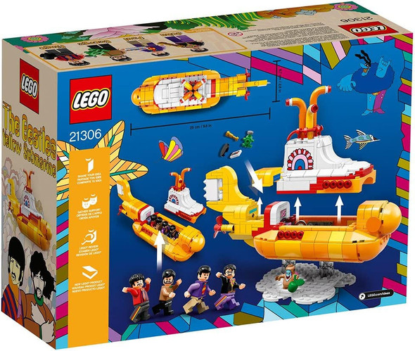  LEGO Ideas #015 The Beatles Yellow Submarine Building Toy 21306 553 pieces 