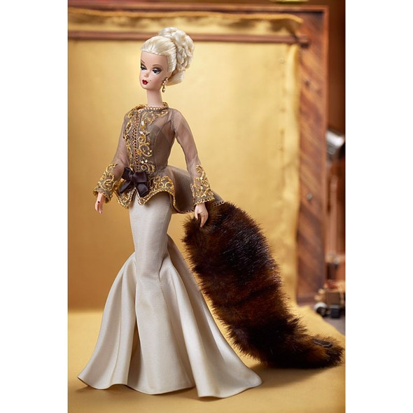 A Trace of Lace Barbie Brunette Silkstone Doll Gold Label BFMC