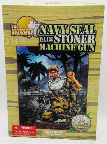 The Ultimate Soldier Navy Seal With Stoner Machine Gun Action Figure 2000 NEW