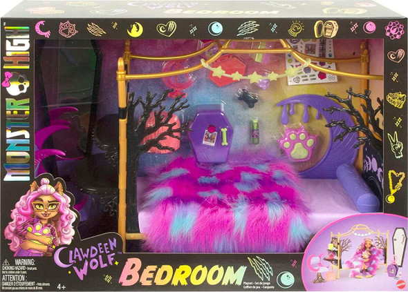 Monster High The Coffin Bean Playset, Café with Two Pets, Gift Set