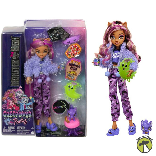 Monster High Creepover Party Clawdeen Doll 2022 Mattel HKY67