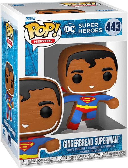 Funko Pop! Heroes DC Super Heroes #443 Gingerbread Superman Vinyl Pop Figure