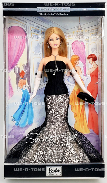 Society Girl Barbie Doll 2001 Barbie Collectibles Mattel 56203