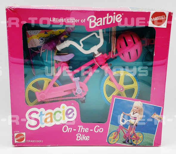  Barbie Stacie On-The-Go-Bike Playset Mattel 1993 No. 67004 NEW 