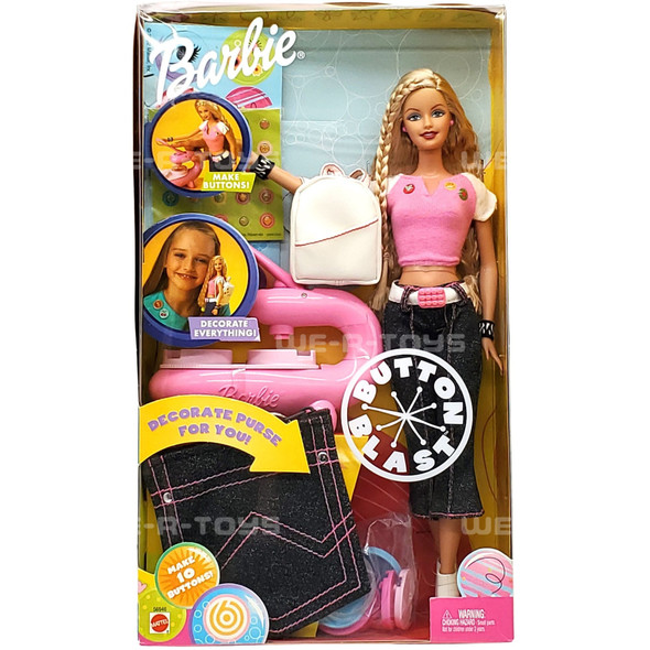 Button Blast Barbie Doll 2002 Mattel 56946