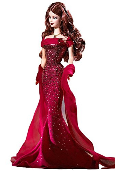 Barbie Birthstone Collection July Ruby Doll 2002 Mattel B3415