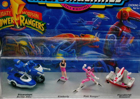 Micro Machines Mighty Morphin Power Rangers #5 Pink Ranger Set Galoob 1994 NEW
