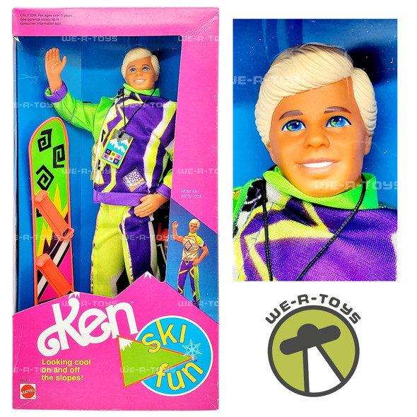 Barbie Ski Fun Ken Doll 1991 Mattel No. 7512 NRFB