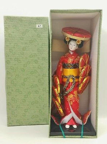 The Japan Foundation Dolls Of Japan Hakata Fukuoka Geisha Lady A7 NIB