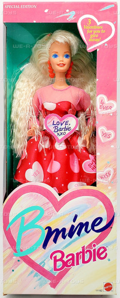 B Mine Valentine Barbie Doll Special Edition 1993 Mattel 11182