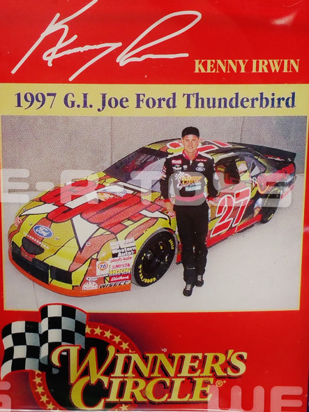 NASCAR Winner's Circle Kenny Irwin 1997 G.I. Joe Ford Thunderbird Stock Car NRFP